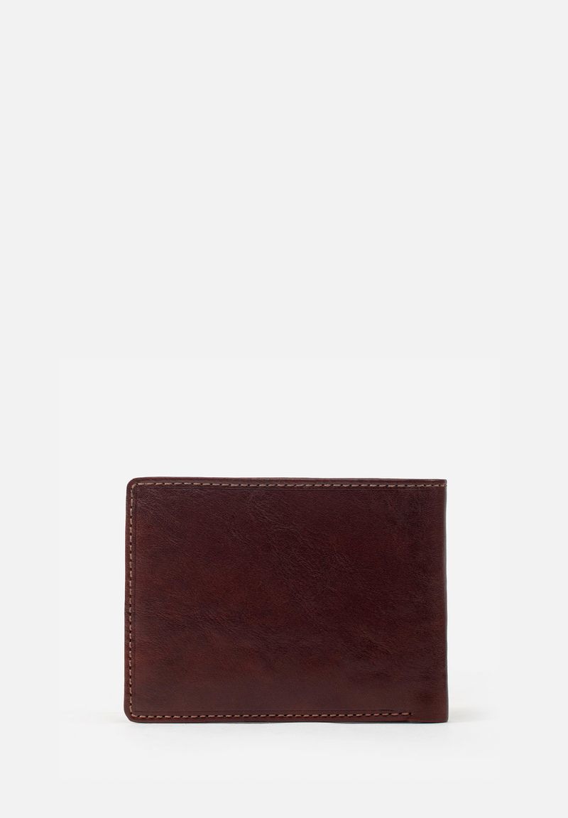 BILLETERA DE ESTILO CLÁSICO EN CUERO ITALIANO - Imagen 2