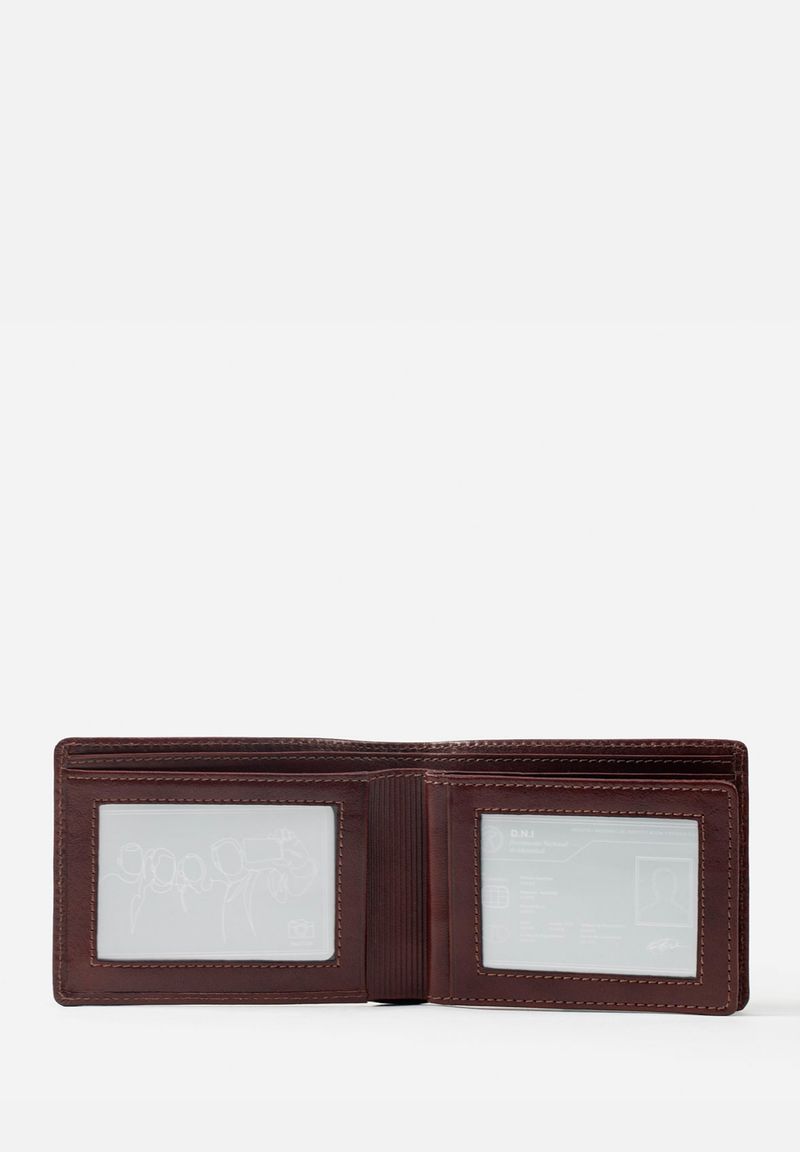 BILLETERA DE ESTILO CLÁSICO EN CUERO ITALIANO - Imagen 3