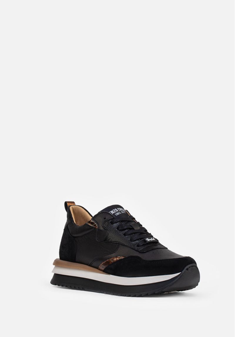 SNEAKERS BLACK & CROCO - Imagen 3